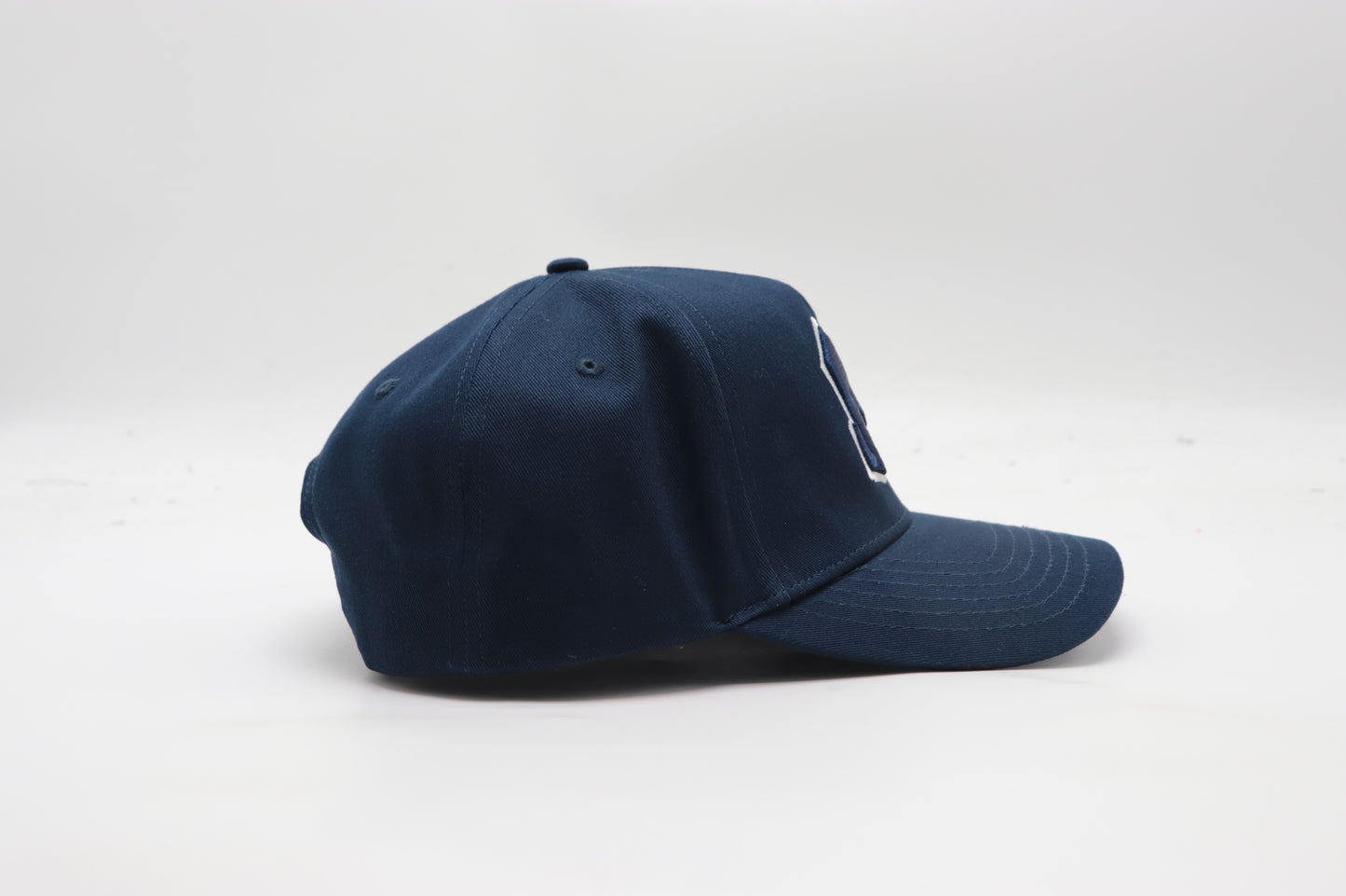 M Logo Navy Cap White Stitch Contrast