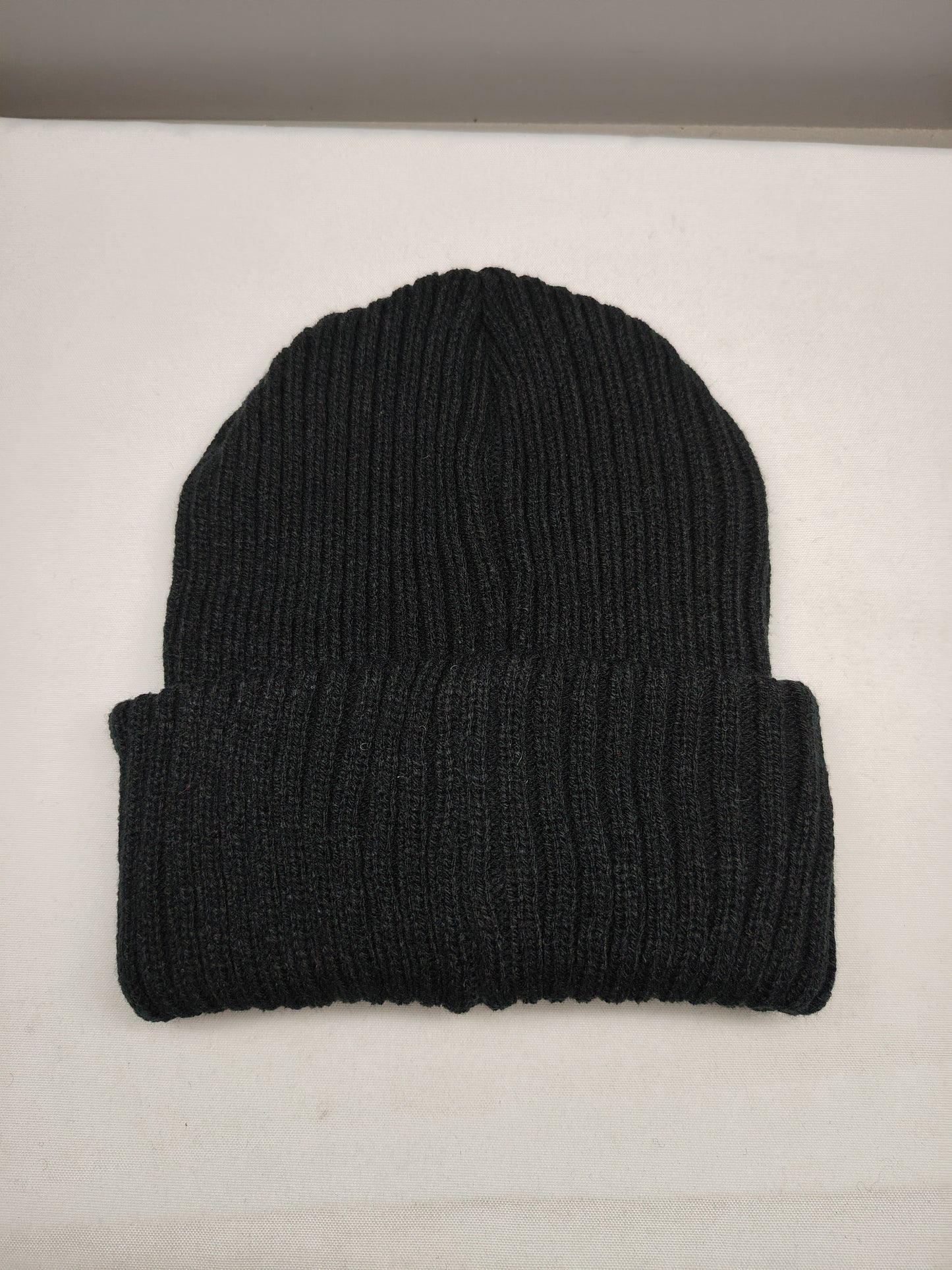 Metal Badge Black Beanie