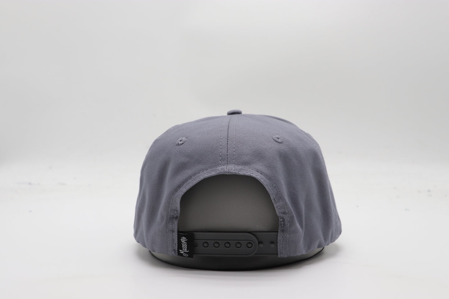 M Logo Grey Cap White Stitch Contrast