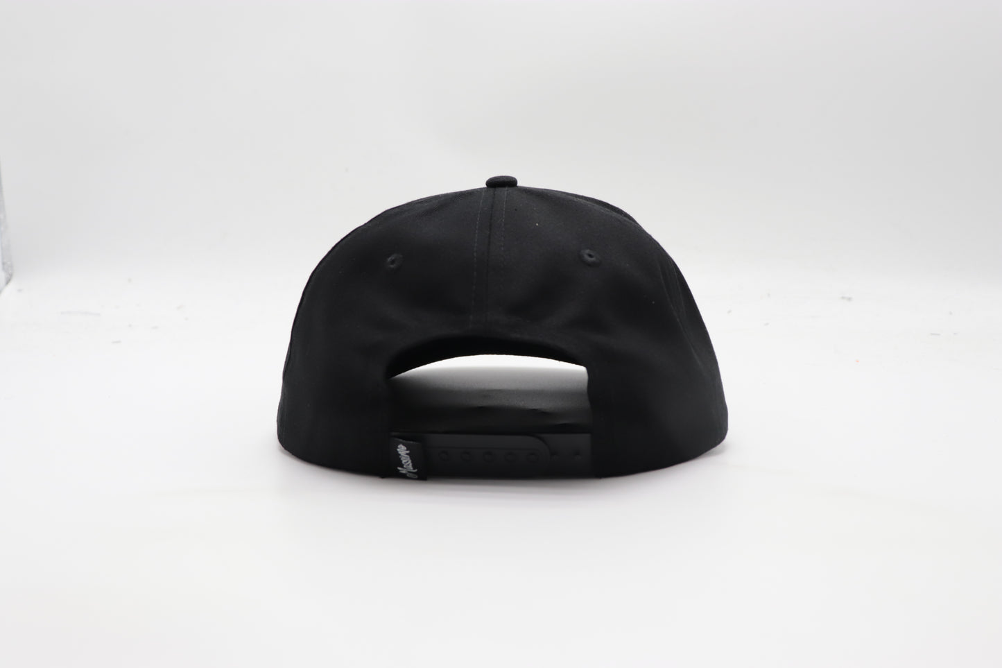 M Logo Black Cap White Stitch Contrast