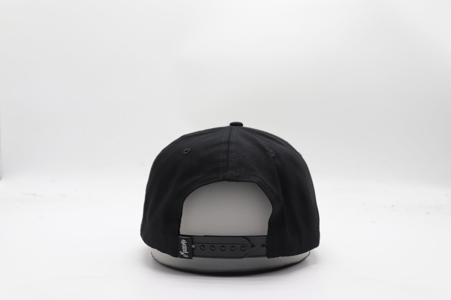 M Logo Black Cap Royal Blue Stitch Contrast